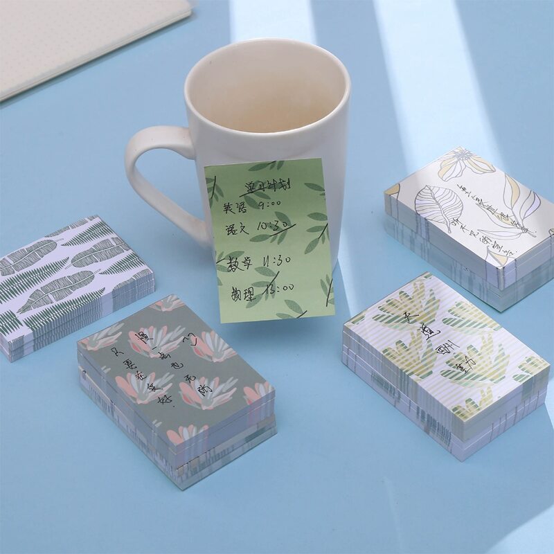 

1pc Plant Print Random Sticky Note, Multicolor