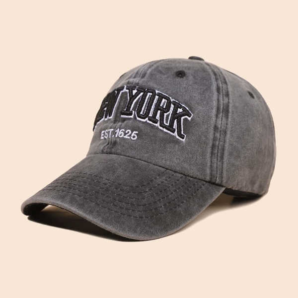

Men Letter Embroidery Baseball Cap, Black
