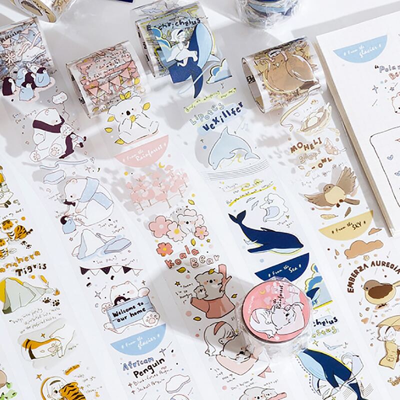 

1roll Cartoon Graphic Random DIY Tape, Multicolor