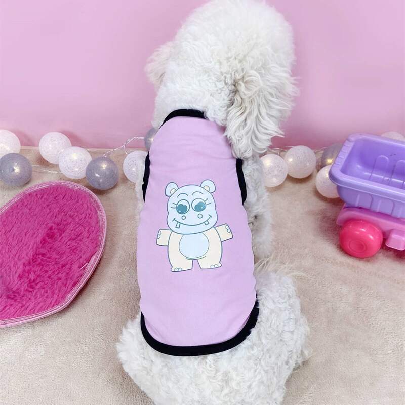 

Cartoon Graphic Pet Tank Top, Lilac purple