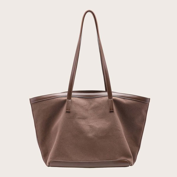 

Large Capacity Tote Bag, Brown