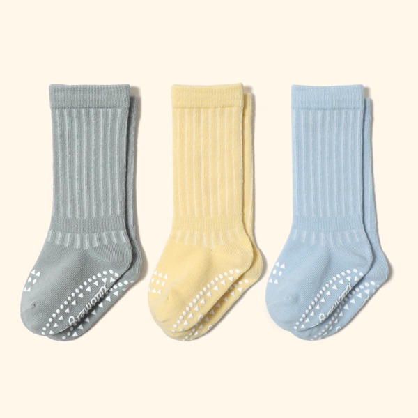 

3pairs Baby Geo Print Socks, Multicolor