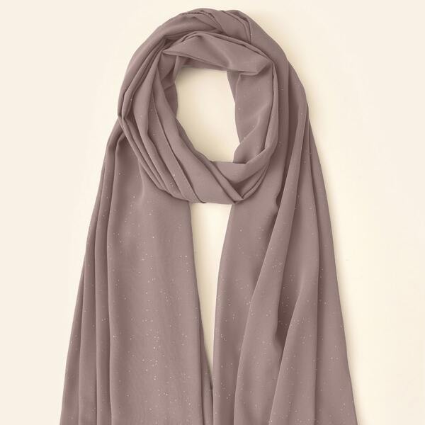 

Minimalist Chiffon Scarf, Dusty purple