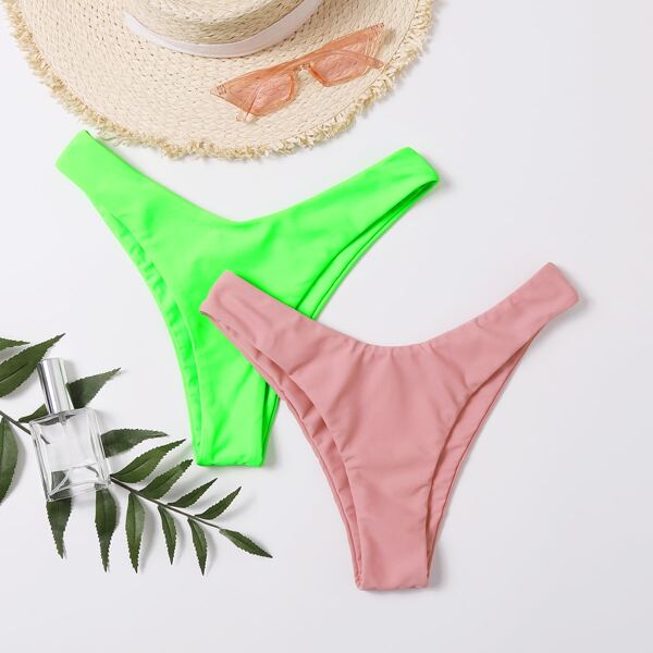 

2pack High Cut Bikini Panty, Multicolor