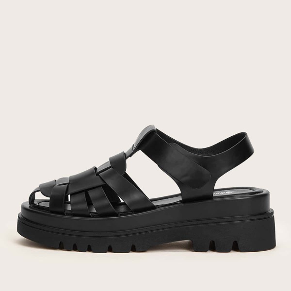 

Minimalist Gladiator Sandals, Black