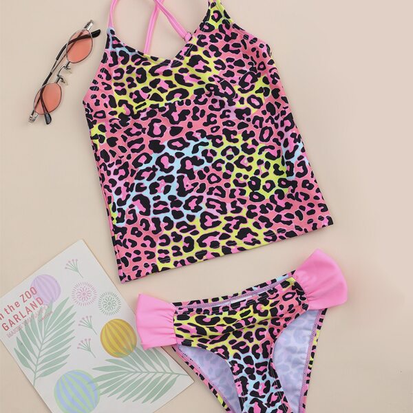 

Toddler Girls Leopard One Piece Swimsuit, Multicolor