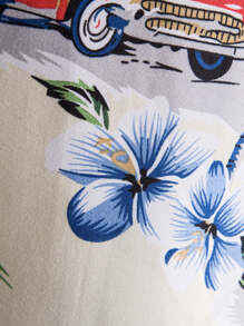 Manfinity Chillmode Áo sơ mi Nam Nút Nhiệt đới Kỳ nghỉ - Nhiều màu - Xem 5