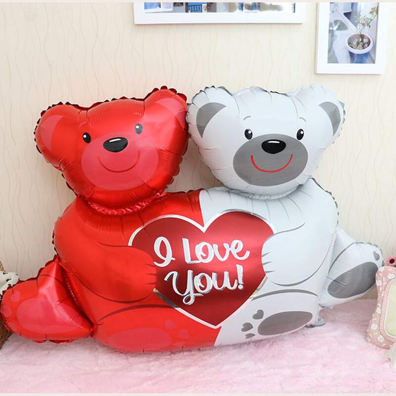 

1pc Cartoon Bear Decorative Balloon, Multicolor
