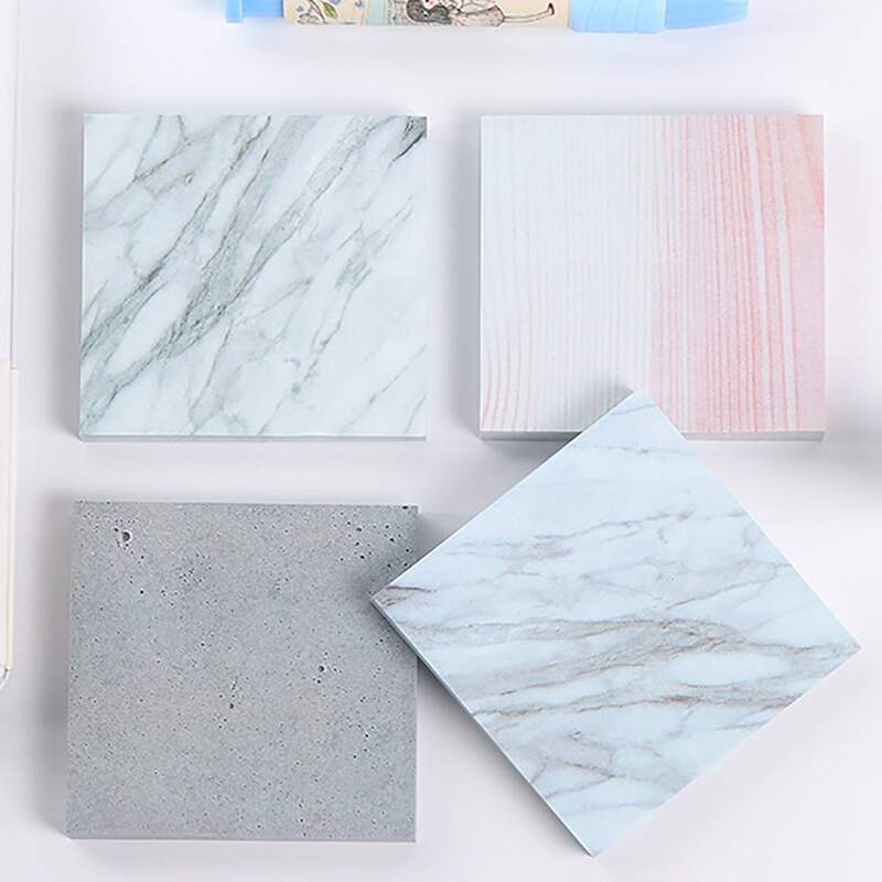 

1pc Marble Pattern Random Sticky Note, Multicolor