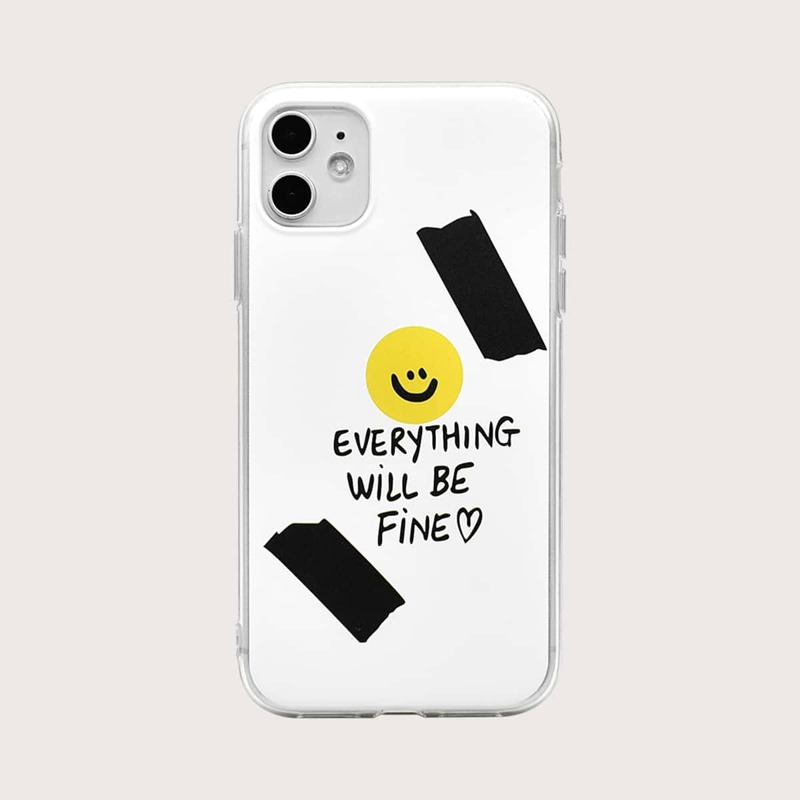 

Slogan Graphic iPhone Case, Multicolor