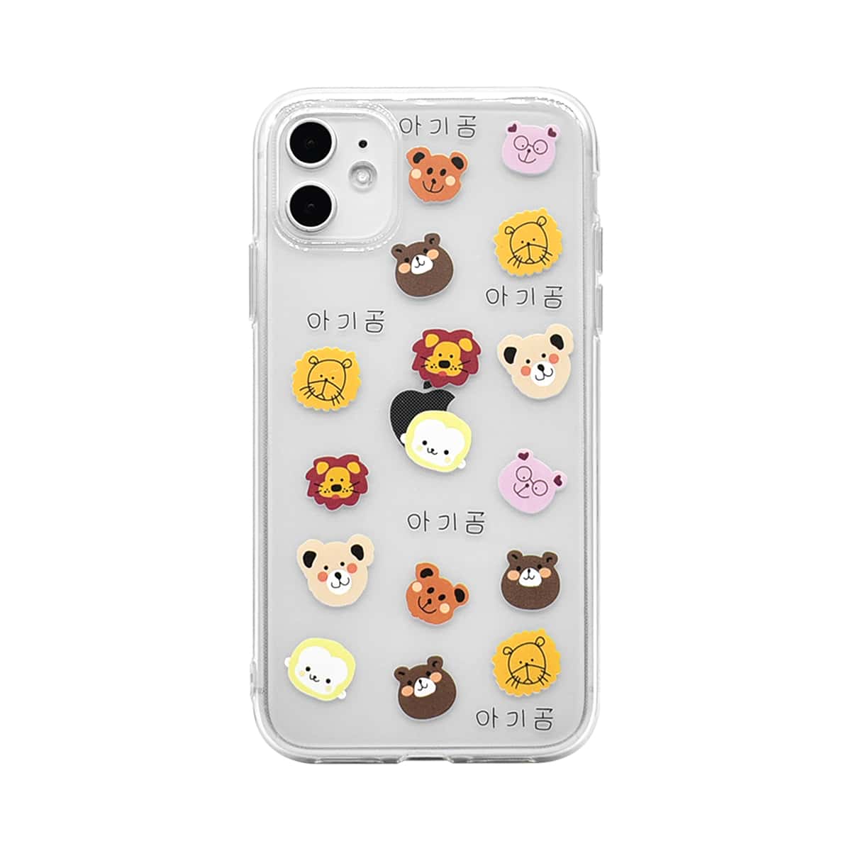 

Cartoon Animal Print iPhone Case, Multicolor
