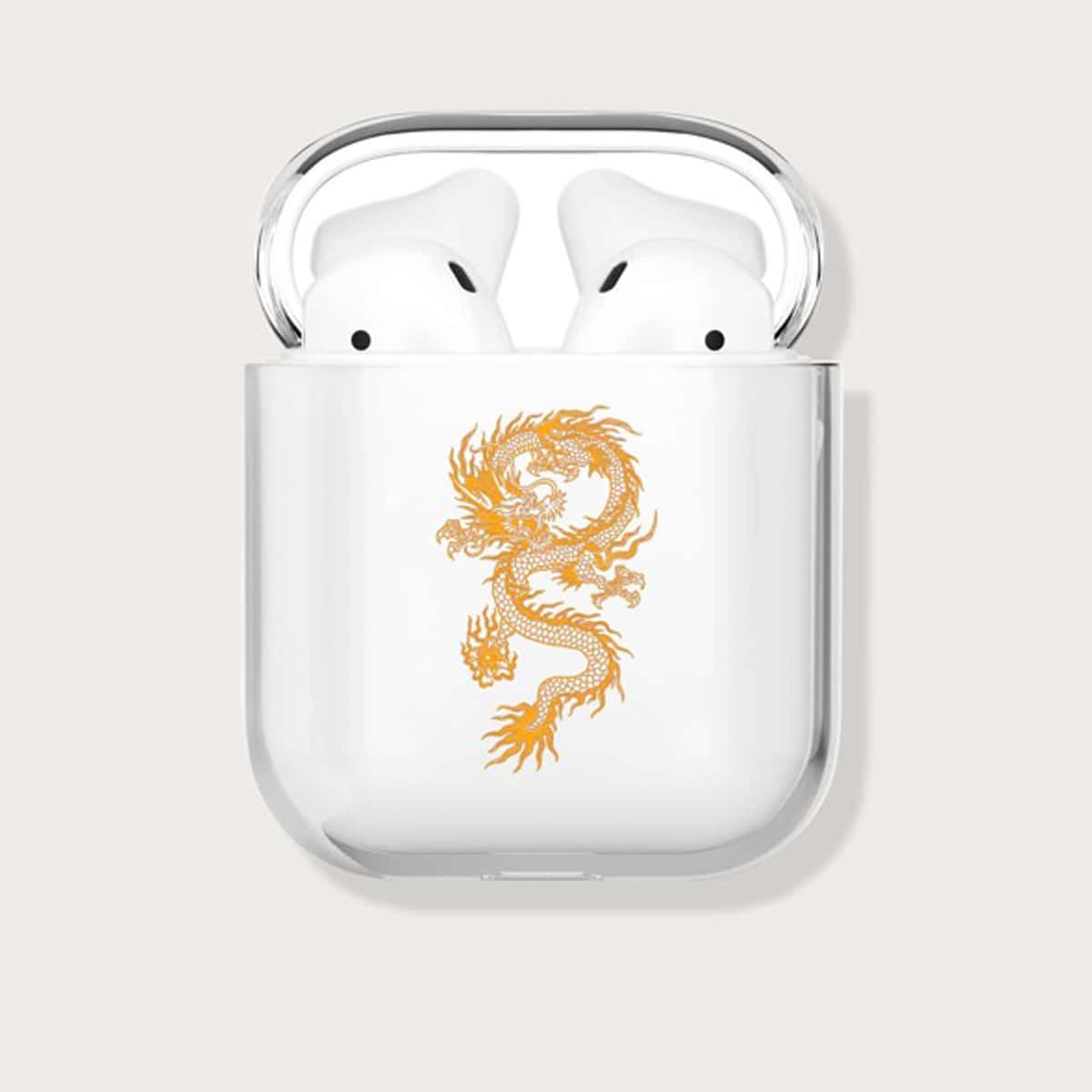 

Dragon Print AirPods Case, Yellow