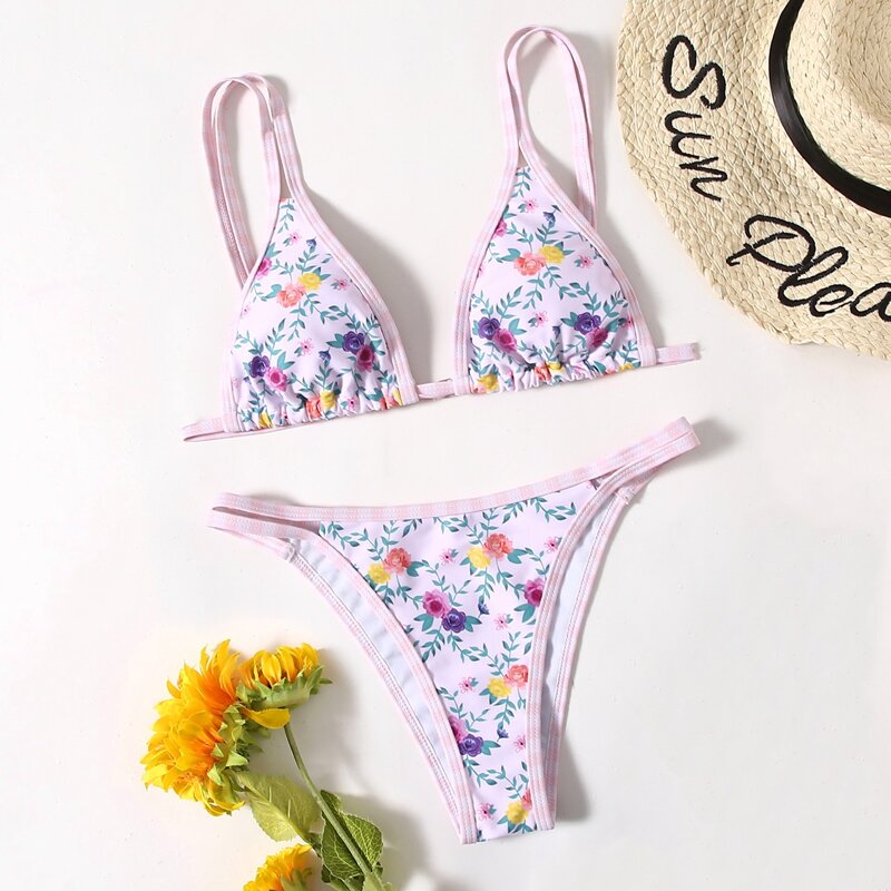 

Ditsy Flower Bikini Swimsuit, Multicolor
