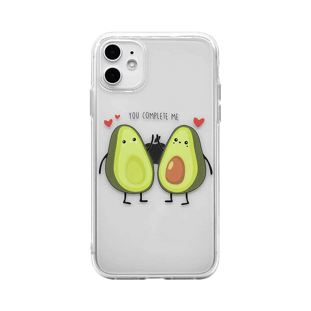 

Cartoon Avocado Print iPhone Case, Green