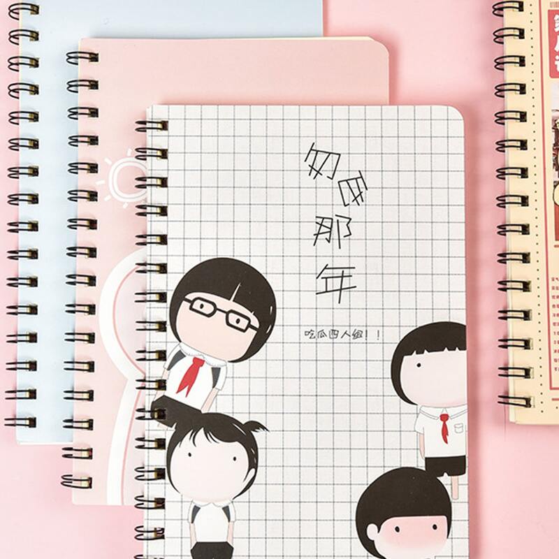 

1pc Cartoon Graphic Cover Random Notebook, Multicolor