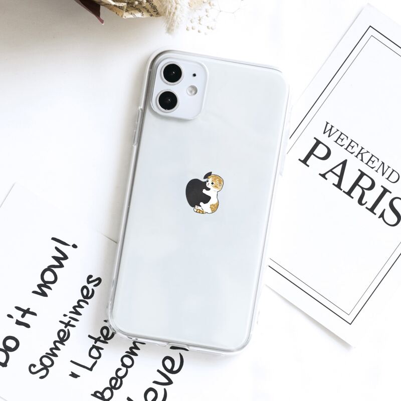 

Cat Print Clear iPhone Case