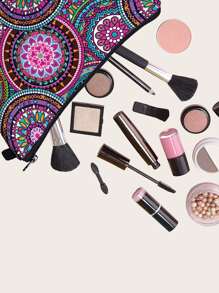 1 Pieza Bolsa de cosméticos estética Y2K de color púrpura con mandala, bolsa de mano para almacenamiento, bolsa de cosméticos portátil y holgada, bolsa de lavado, bolsa de maquillaje para mujeres y niñas, bolsa de cosméticos, bolsa de aseo, bolsa de viaje, artículos esenciales para el crucero, artículos esenciales para el dormitorio, regalos para damas de honor, bolsa de maquillaje, bolsa de cosméticos, gran capacidad, bolsa de maquillaje grande, regalos de Navidad, bolsa, viaje, regalos para mujeres, bolsa de mujer, embrague / bolso pequeño, organizador de maquillaje, bolsa, soporte de brochas, mini bolsa, bolsa de gran capacidad, regalos para mujeres, regalos de Navidad, ideas de regalo para mujeres - Morado - Ver 2