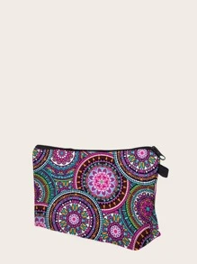 1 Pieza Bolsa de cosméticos estética Y2K de color púrpura con mandala, bolsa de mano para almacenamiento, bolsa de cosméticos portátil y holgada, bolsa de lavado, bolsa de maquillaje para mujeres y niñas, bolsa de cosméticos, bolsa de aseo, bolsa de viaje, artículos esenciales para el crucero, artículos esenciales para el dormitorio, regalos para damas de honor, bolsa de maquillaje, bolsa de cosméticos, gran capacidad, bolsa de maquillaje grande, regalos de Navidad, bolsa, viaje, regalos para mujeres, bolsa de mujer, embrague / bolso pequeño, organizador de maquillaje, bolsa, soporte de brochas, mini bolsa, bolsa de gran capacidad, regalos para mujeres, regalos de Navidad, ideas de regalo para mujeres - Morado - Ver 3