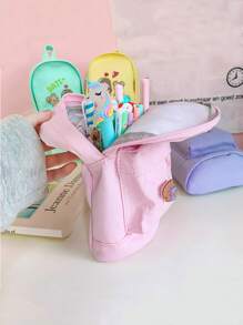 1pc Cartoon Graphic Random Pencil Bag - Multicolor - View 2