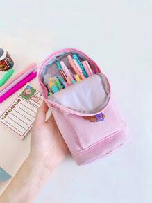 1pc Cartoon Graphic Random Pencil Bag - Multicolor - View 5