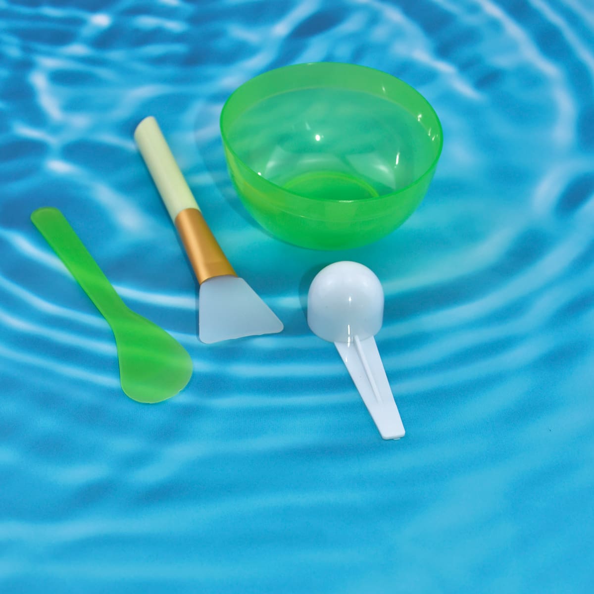 

4pcs Facial Sheet Bowl Set, Green