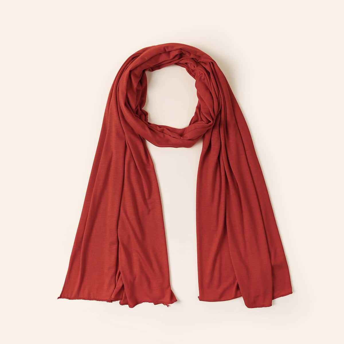 

Simple Plain Scarf, Redwood