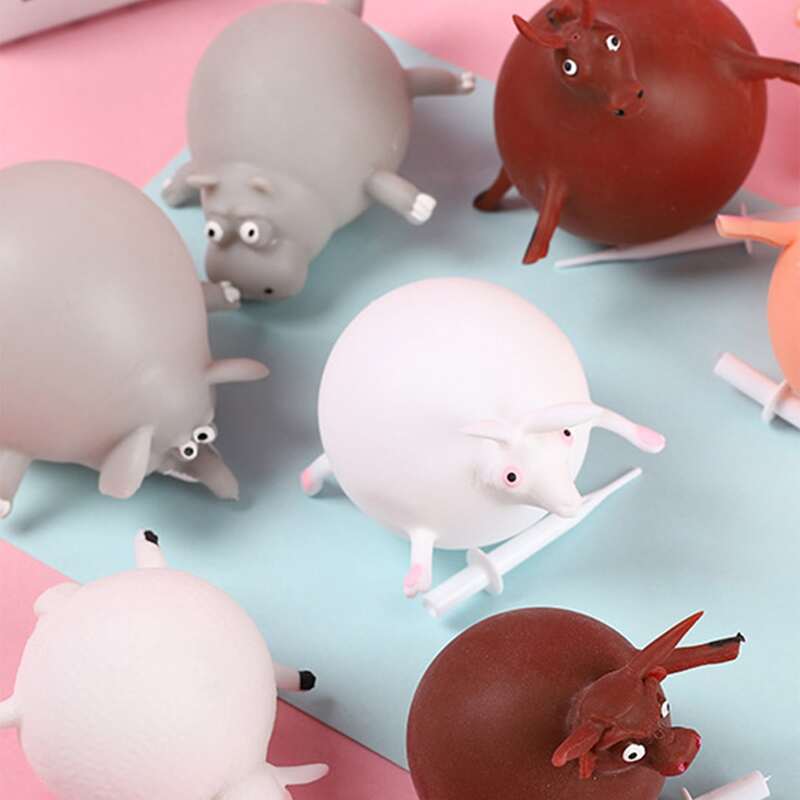 

1pc Random Stress Relief Animal Inflatable Pinch Ball, Multicolor