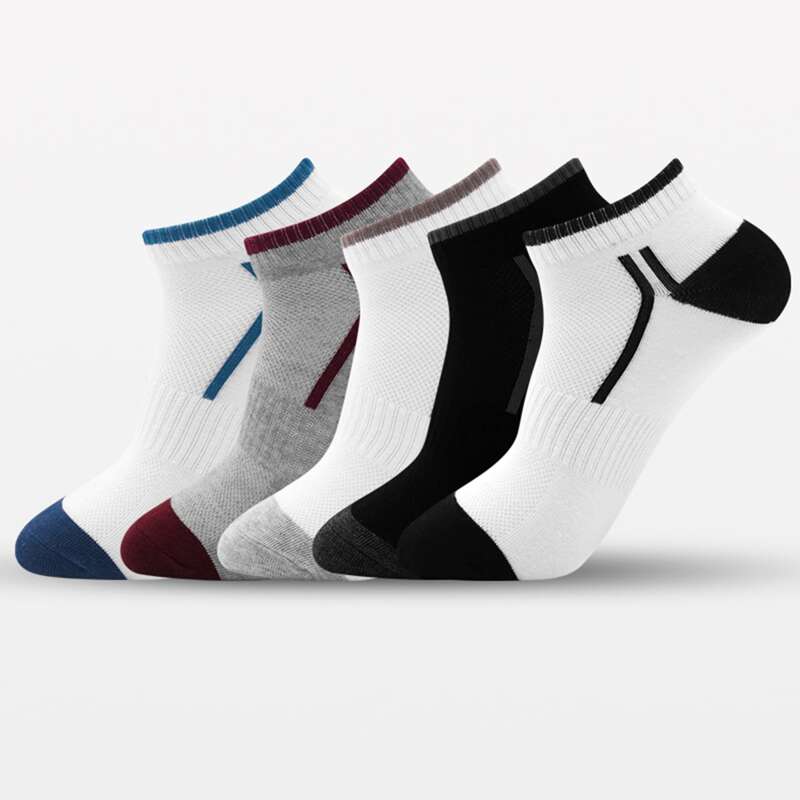 

Guys 5pairs Colorblock Ankle Socks, Multicolor