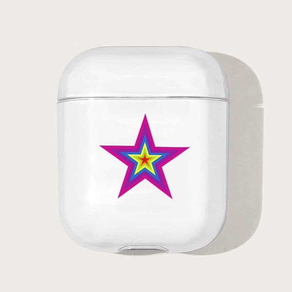 

Star Print Clear Airpods Case