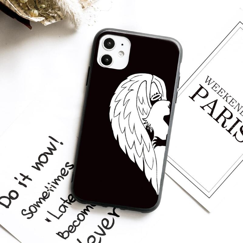 

Wing Print iPhone Case, Black and white