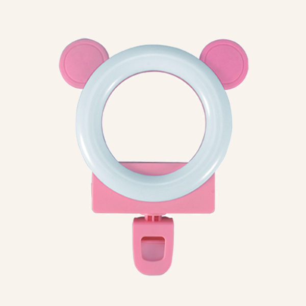 

3D Ear Design Phone Fill Light, Pink