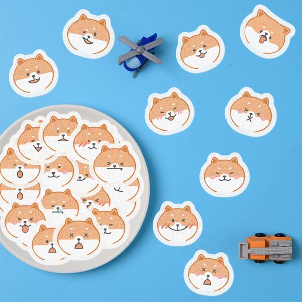 

40pcs Cartoon Shiba Inu Sticker, Multicolor