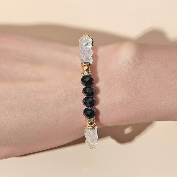 

Crystal Beaded Bracelet, Multicolor