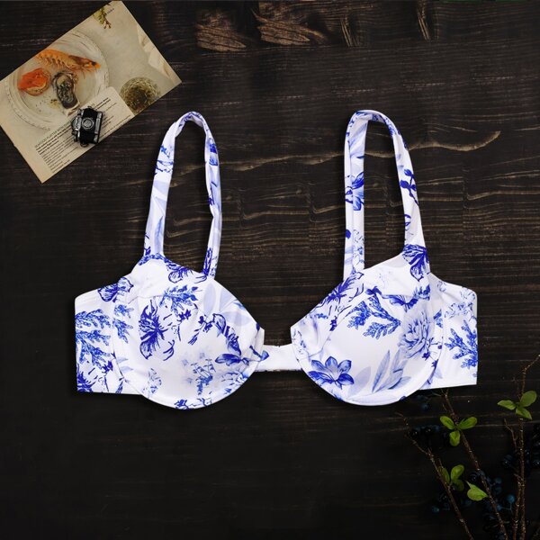 

Floral Underwire Bikini Top, Multicolor