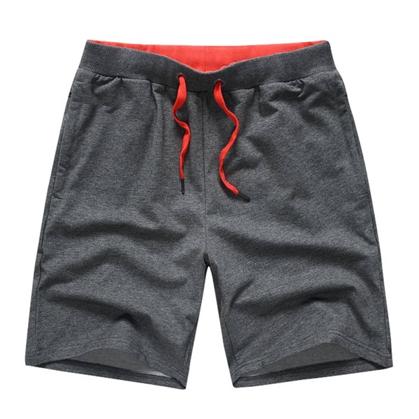 

Men Drawstring Waist Athletic Shorts, Dark grey
