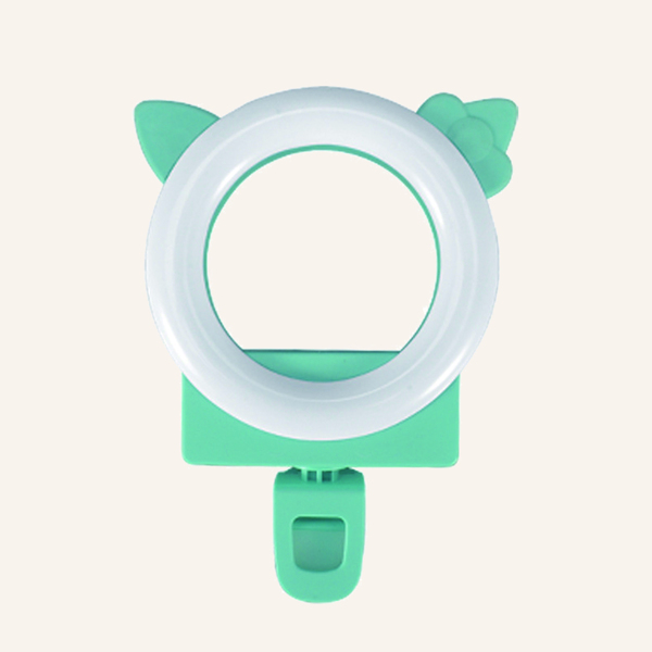 

3D Ear Design Phone Fill Light, Baby blue