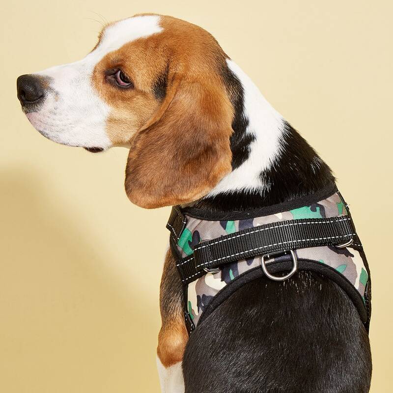 

1pc Camouflage Pattern Pet Harness, Multicolor