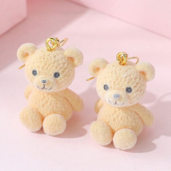 

Animal Drop Earrings, Yellow