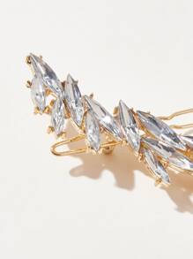 SHEIN Belle Rhinestone Decor Hair Clip - Silver - View 4