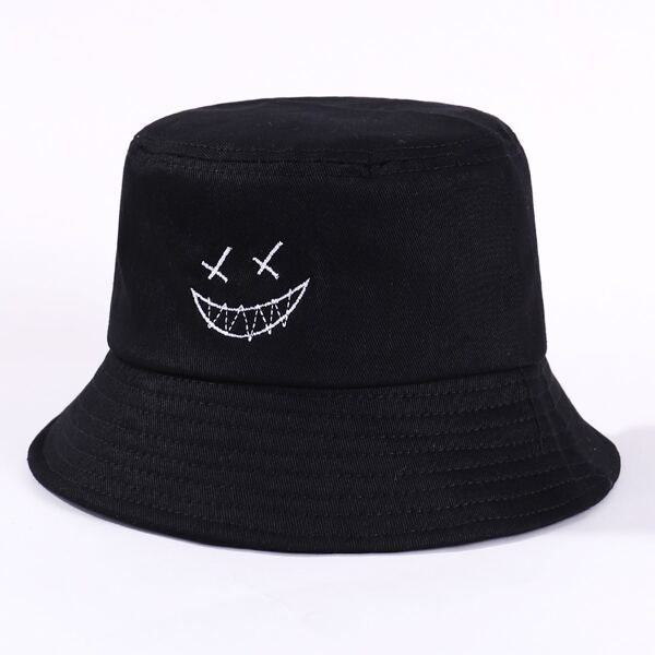 

Toddler Kids Embroidery Bucket Hat, Black