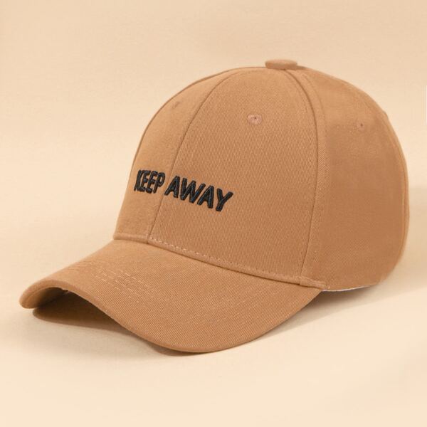 

Men Letter Embroidery Baseball Cap, Camel