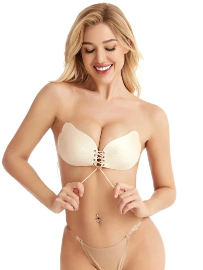 Самоклеящийся бюстгальтер со шнурком - Топ-100 SHEIN в Испании