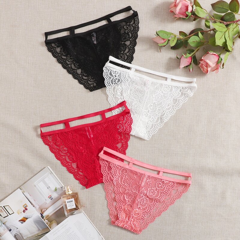 

3pack Floral Lace Panty Set, Multicolor