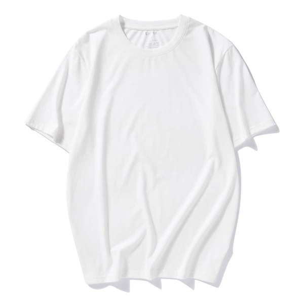 

Men Solid Short Sleeve Tee, White