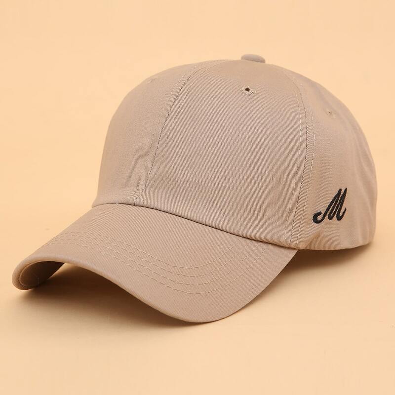 

Letter Embroidery Baseball Cap, Khaki