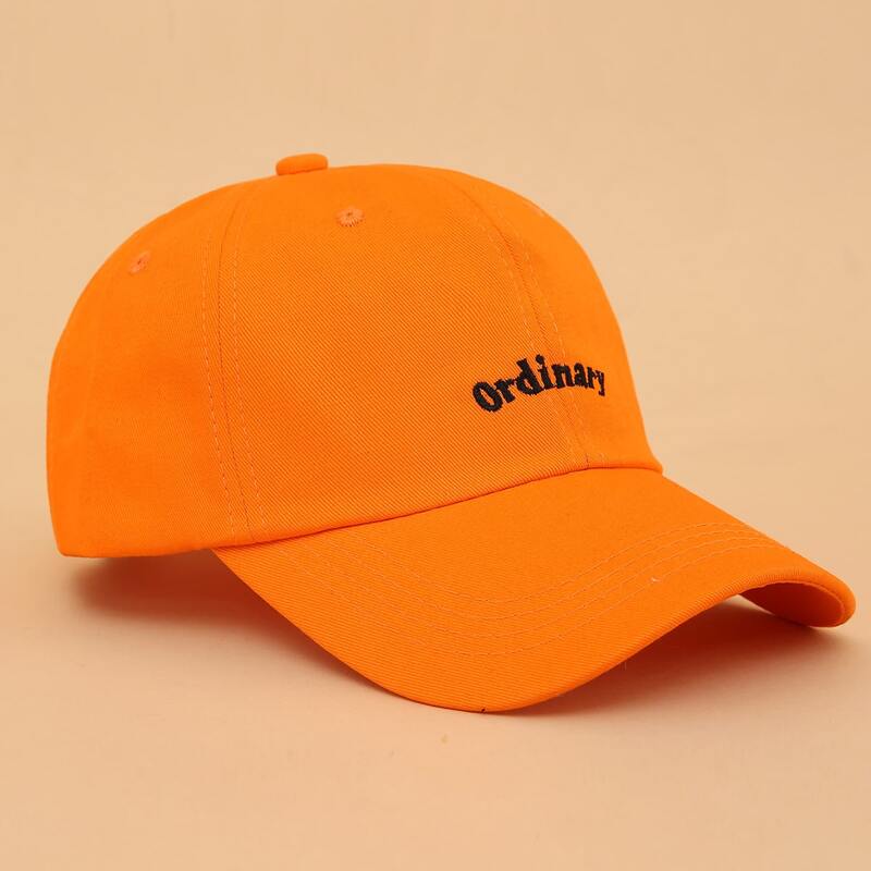 

Letter Embroidery Baseball Cap, Orange