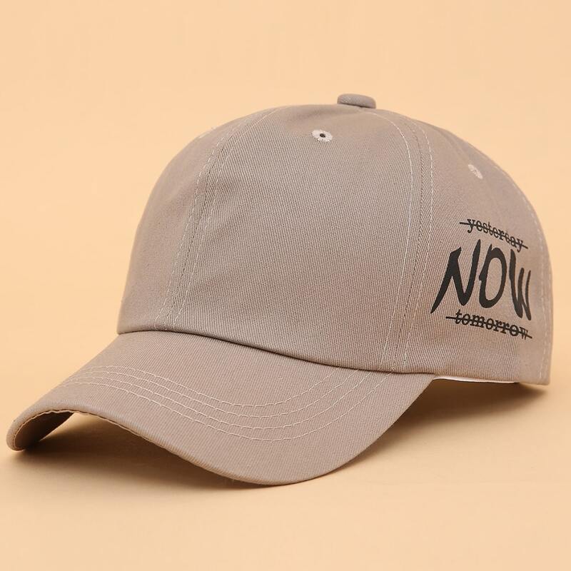 

Letter Pattern Baseball Cap, Grey