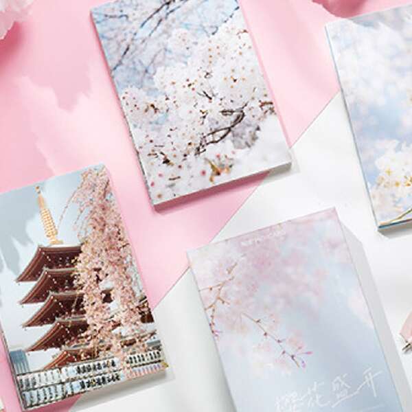 

30sheets Cherry Blossoms Print Postcard, Multicolor