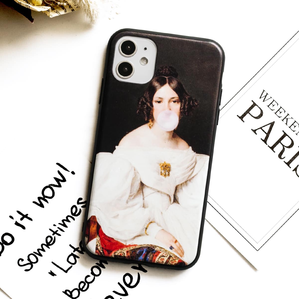 

Oil Painting Figure iPhone Case, Multicolor
