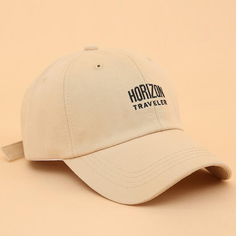 

Letter Embroidery Baseball Cap, Khaki
